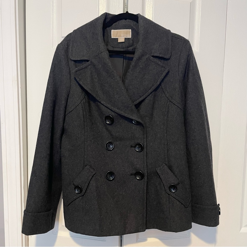 Michael Kors Wool Pea Coat Jacket